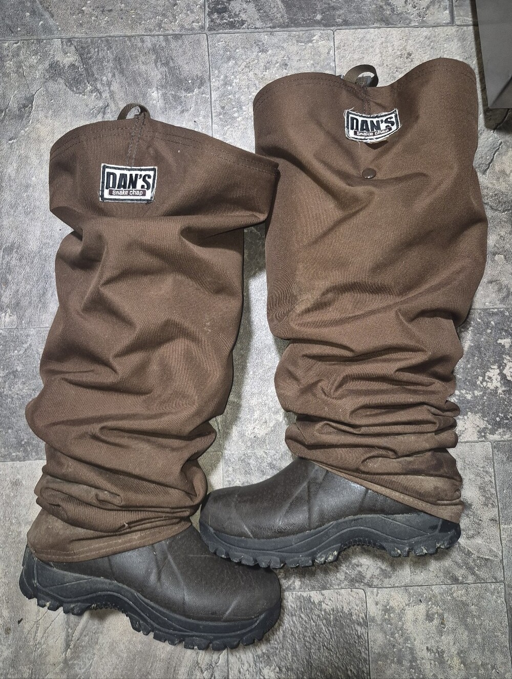 Dan's Hunting Gear Snake Guard / Snake Protector Chaps attached